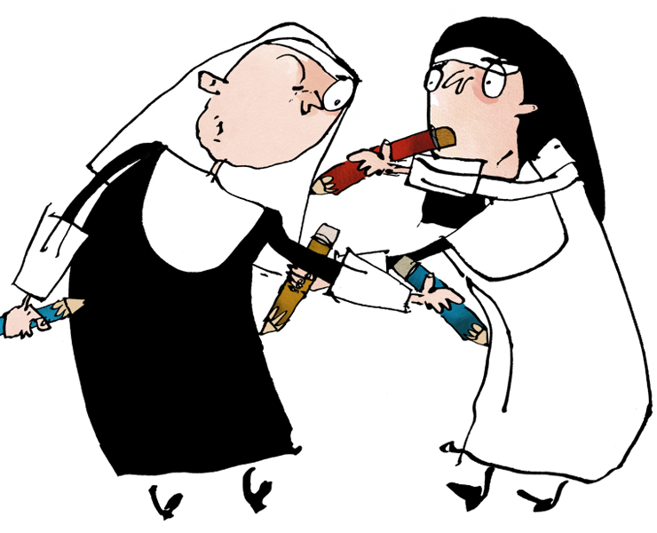 Drawing Nuns Hotessa Laurence